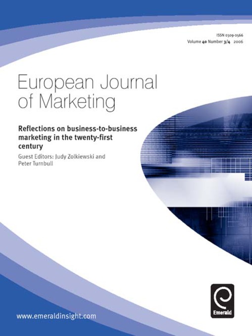 Title details for European Journal of Marketing, Volume 40, Issue 3 & 4 by Judy Zolkiewski - Available